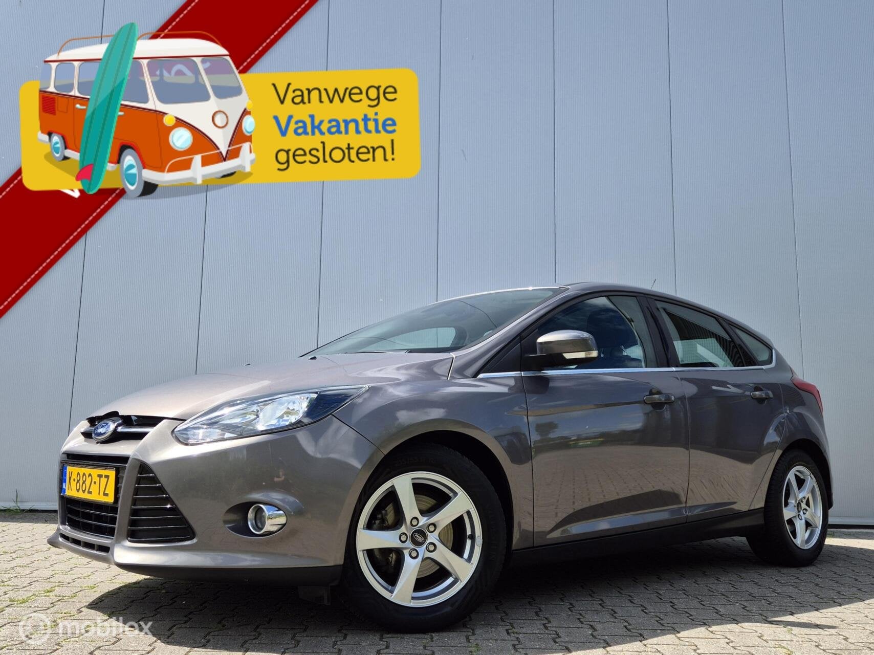 FORD FOCUS 1.0 ECOBOOST TITANIUM/CLIMATE/STOELVERWARMING/KEY, Euro 5, 125 pk, Gebruikt, Bruin