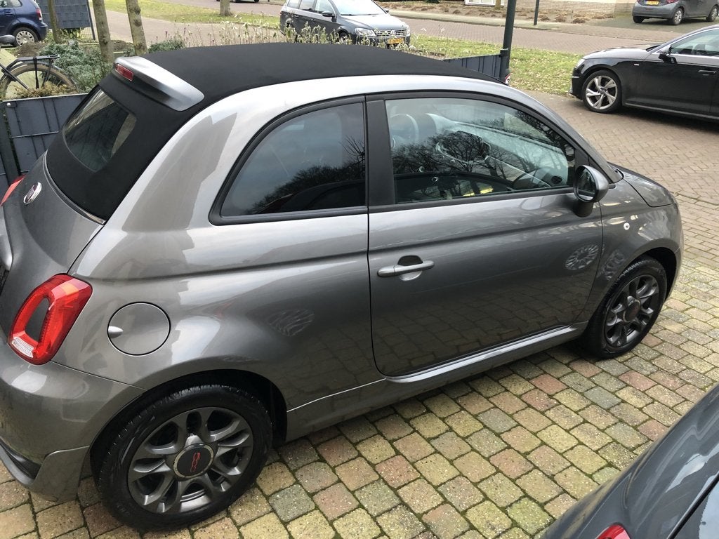 Fiat 500C Cabrio Sport 1.2 dualogic automaat!, Stof, 4 cilinders, Particulier, Zilver of Grijs