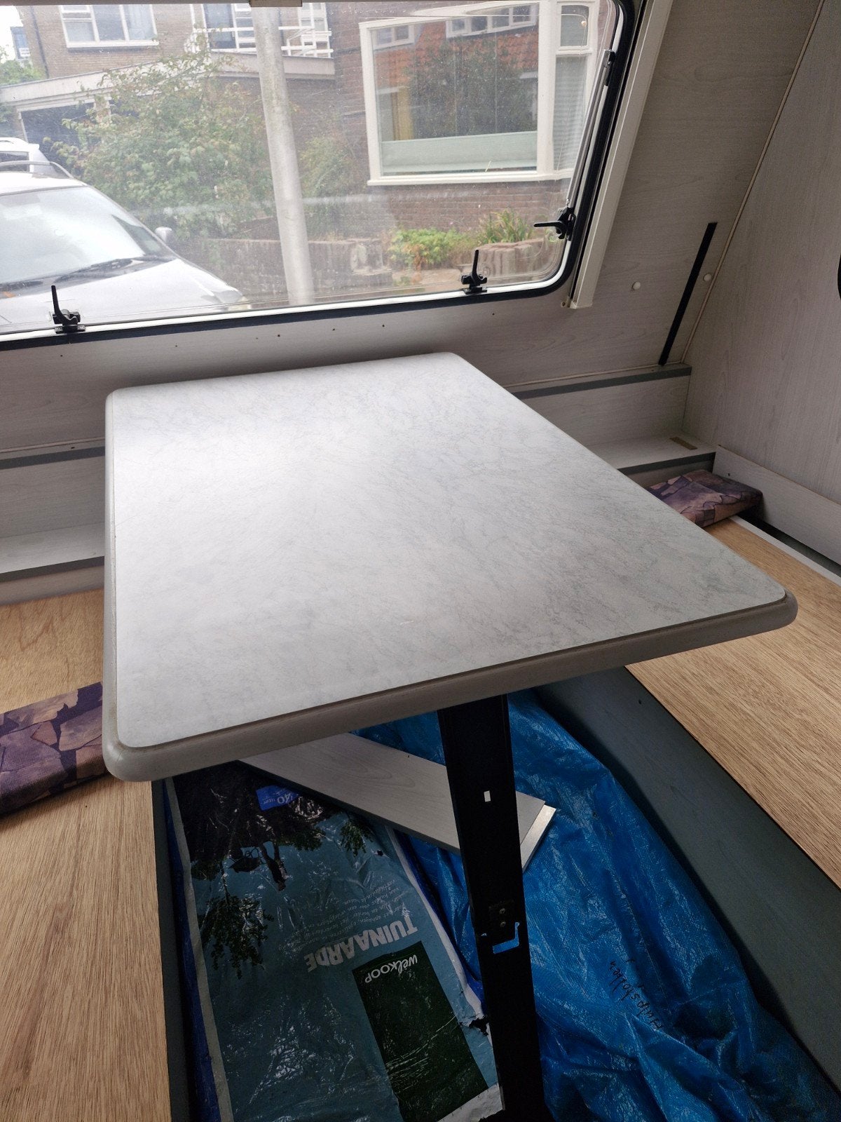 Caravan klaptafel Burstner Holiday 390 - 105x62cm, Caravans en Kamperen, Caravan accessoires, Ophalen, Gebruikt
