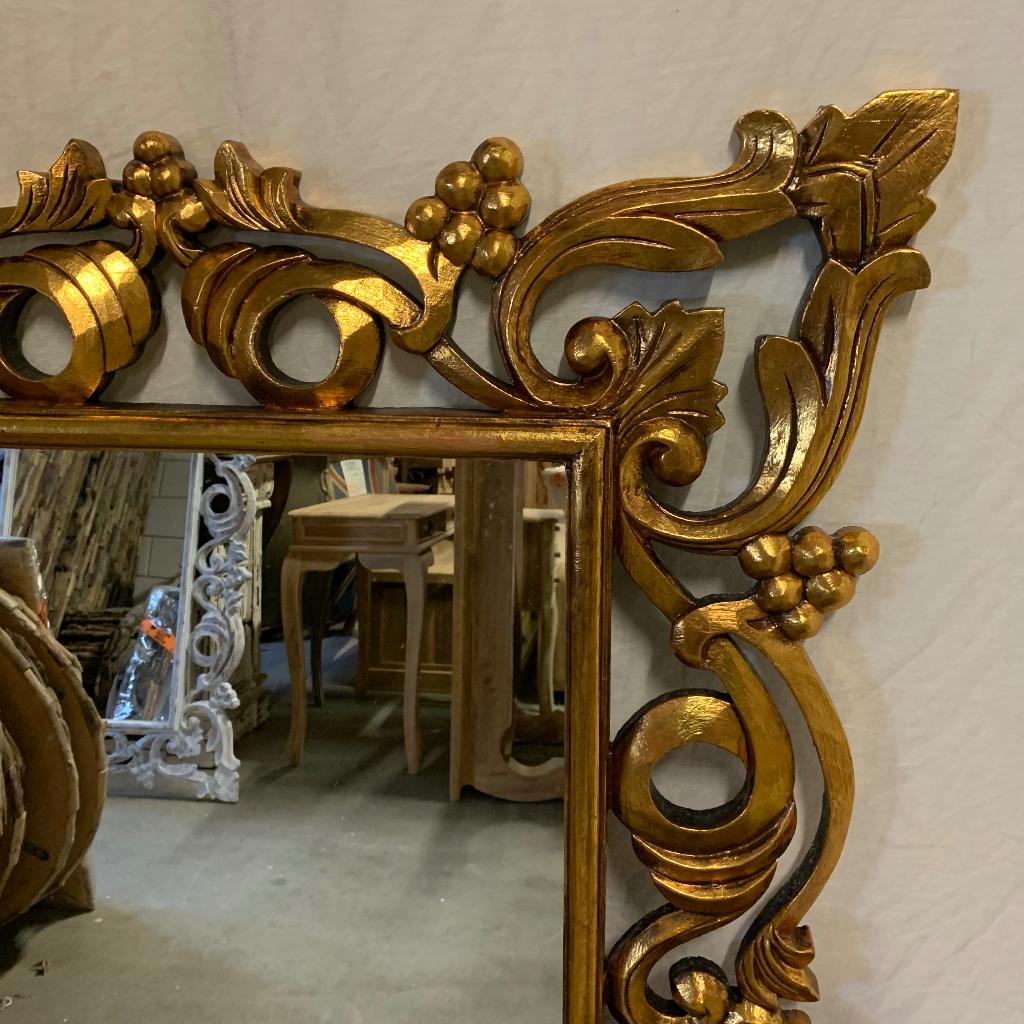 Barok Spiegel - houten lijst -120 x 90 cm- Goud - TTM Wonen, TTM Wonen, Meubels – (Perzische) Tapijten en Woonaccessoires, Nieuw