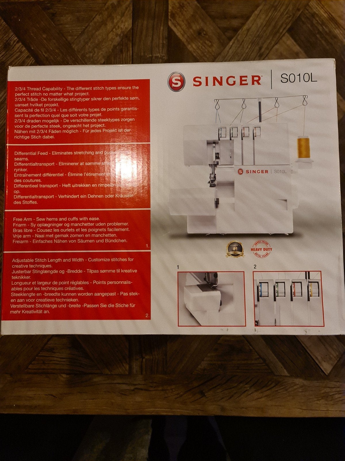 Singer S010L Lockmachine - Nieuw in doos, Hobby en Vrije tijd, Ophalen of Verzenden, Nieuw, Lockmachine, Singer