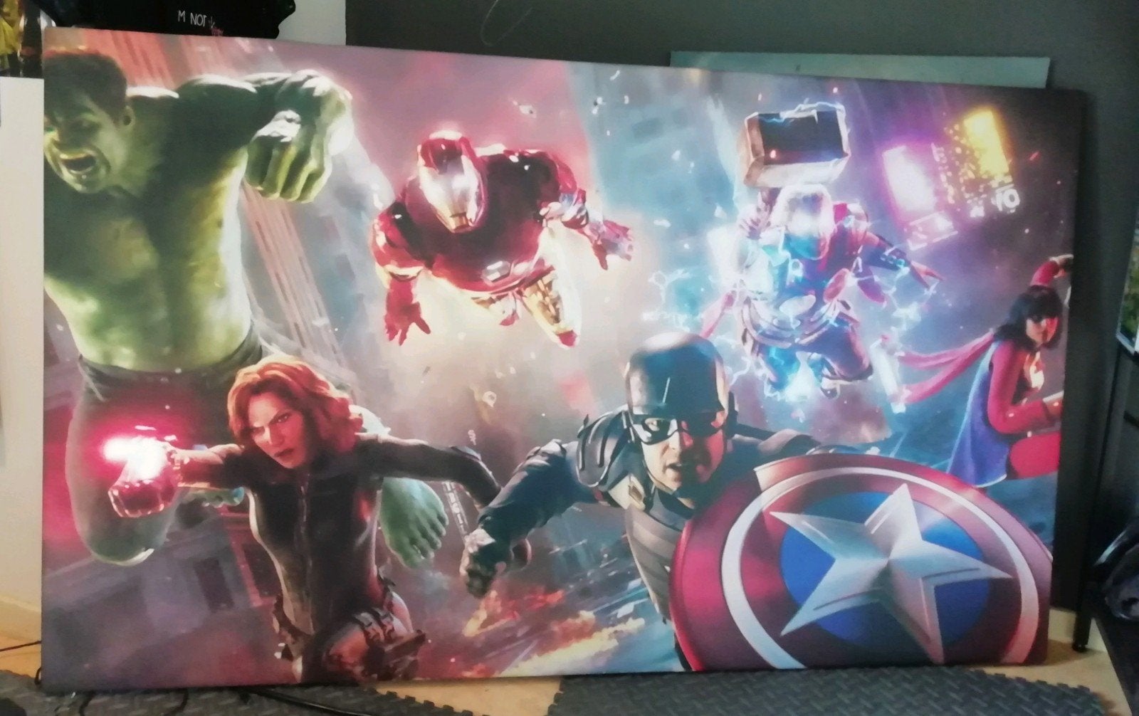 Marvel canvas, Ophalen, Gebruikt, 125 cm of meer, Print