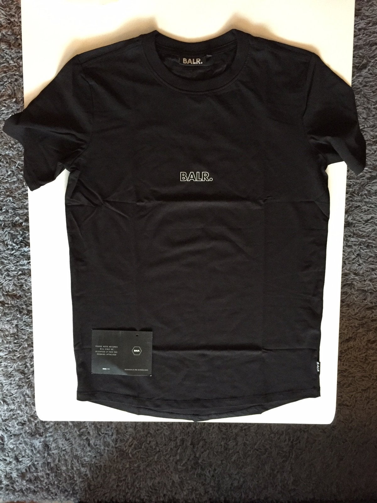 Zwarte Balr balr. Black label t shirt T-shirt shirtje maat L, Ophalen of Verzenden, Nieuw, Zwart