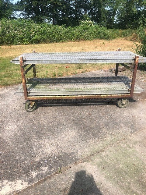 Groot mobiel werkbank/transport frame, Doe-het-zelf en Verbouw, Ophalen, Gebruikt, 170 cm of meer