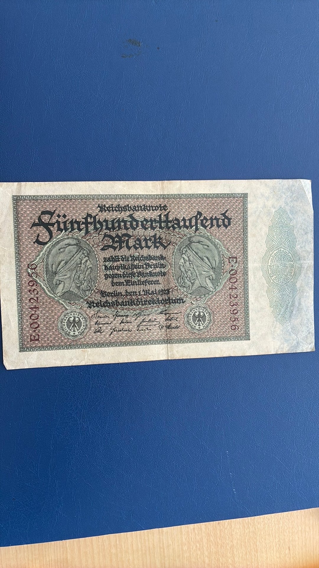 Duitsland 500.000 mark 1923, Postzegels en Munten, Ophalen of Verzenden, Duitsland