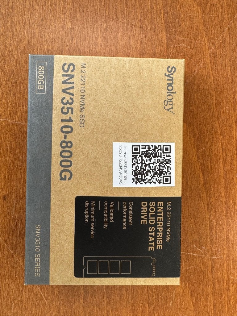Synology M.2 SSD 800GB New: SNV3510-800G NAS, Computers en Software, Ophalen of Verzenden, Nieuw