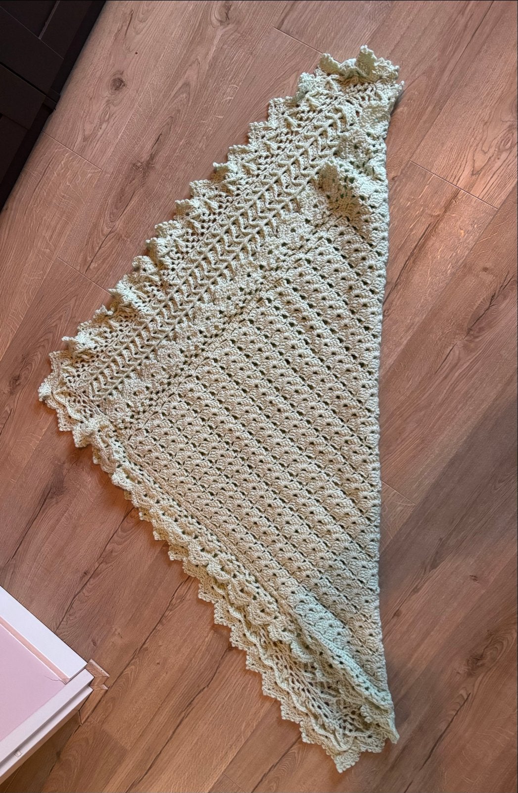 Mintgroen Gehaakt Babydekentje - Handgemaakt, Ophalen of Verzenden, Nieuw, Jongetje of Meisje