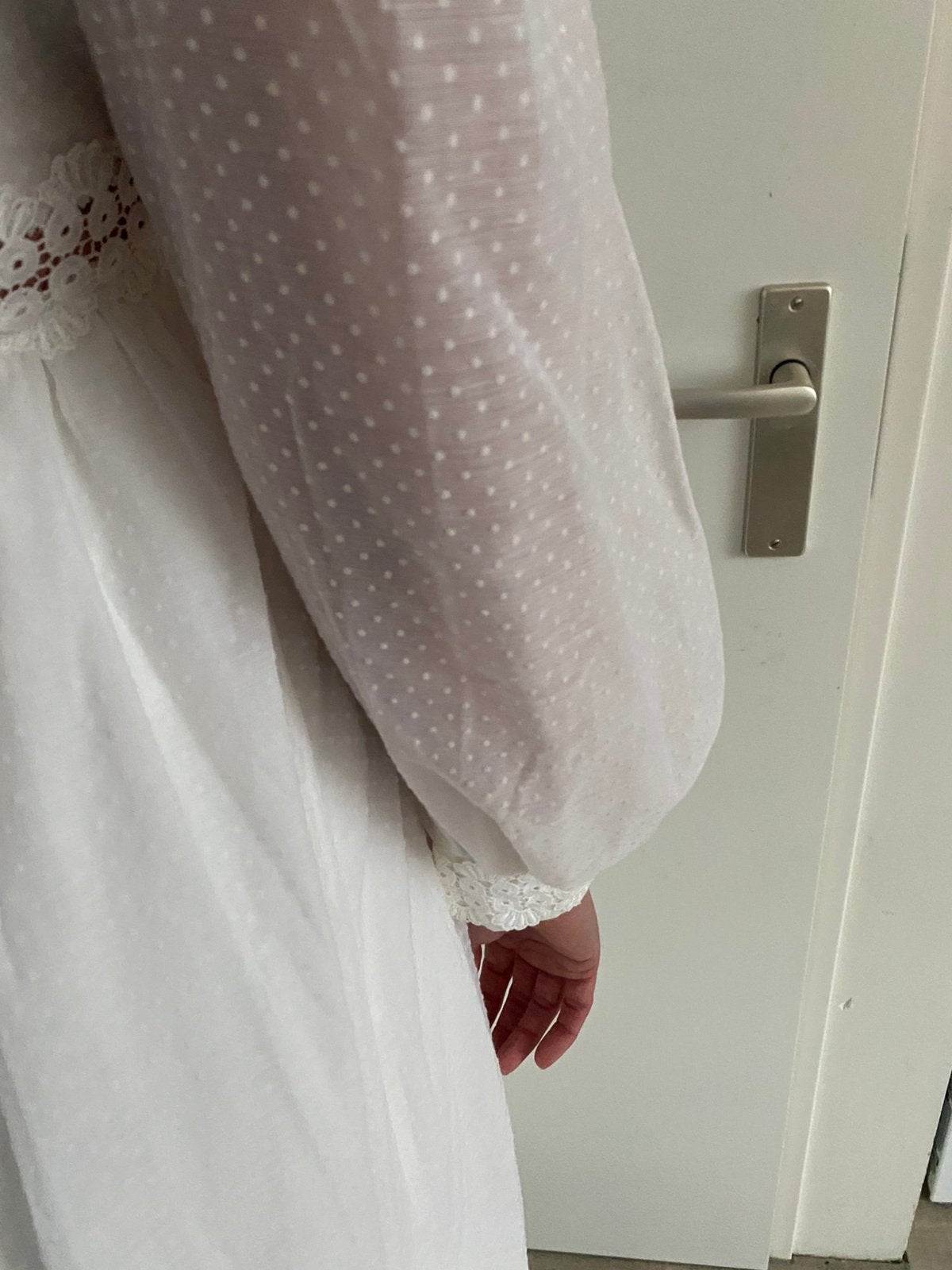 Vintage  trouwjurk, Ophalen of Verzenden, Zo goed als nieuw, Wit, Trouwjurk