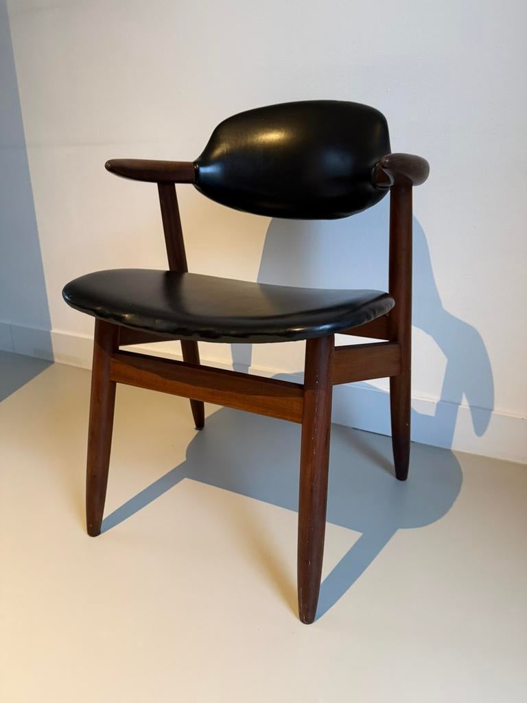 Cowhorn stoel, Ophalen, Gebruikt, Minder dan 75 cm, Leer
