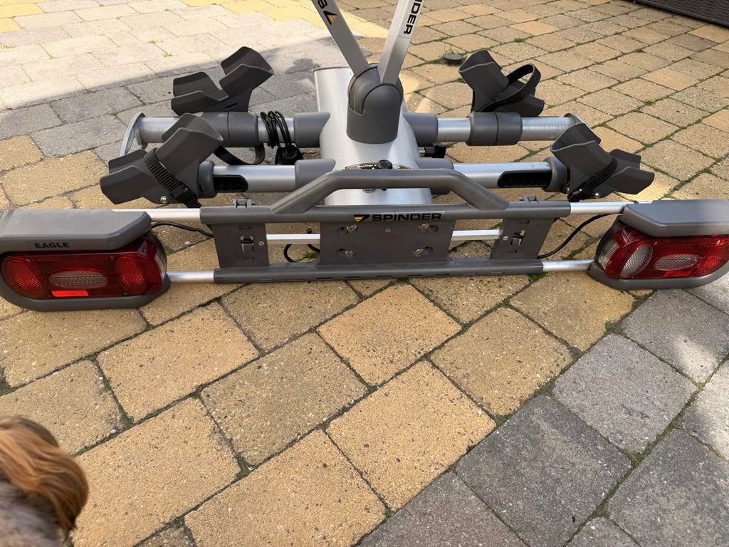 Spinder Eagle Trekhaak Fietsendrager 2  elektrische fietsen, Auto diversen, Fietsendragers, Gebruikt, Trekhaakdrager, 2 fietsen