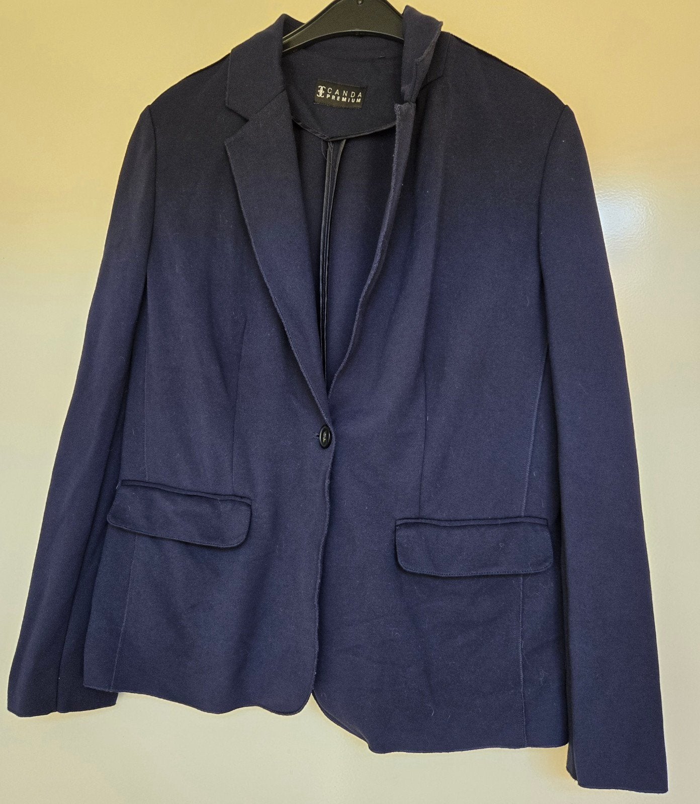 Donkerblauwe Canda blazer - klassiek en tijdloos, Kleding | Dames, Ophalen of Verzenden, Zo goed als nieuw, Maat 42/44 (L), Blauw