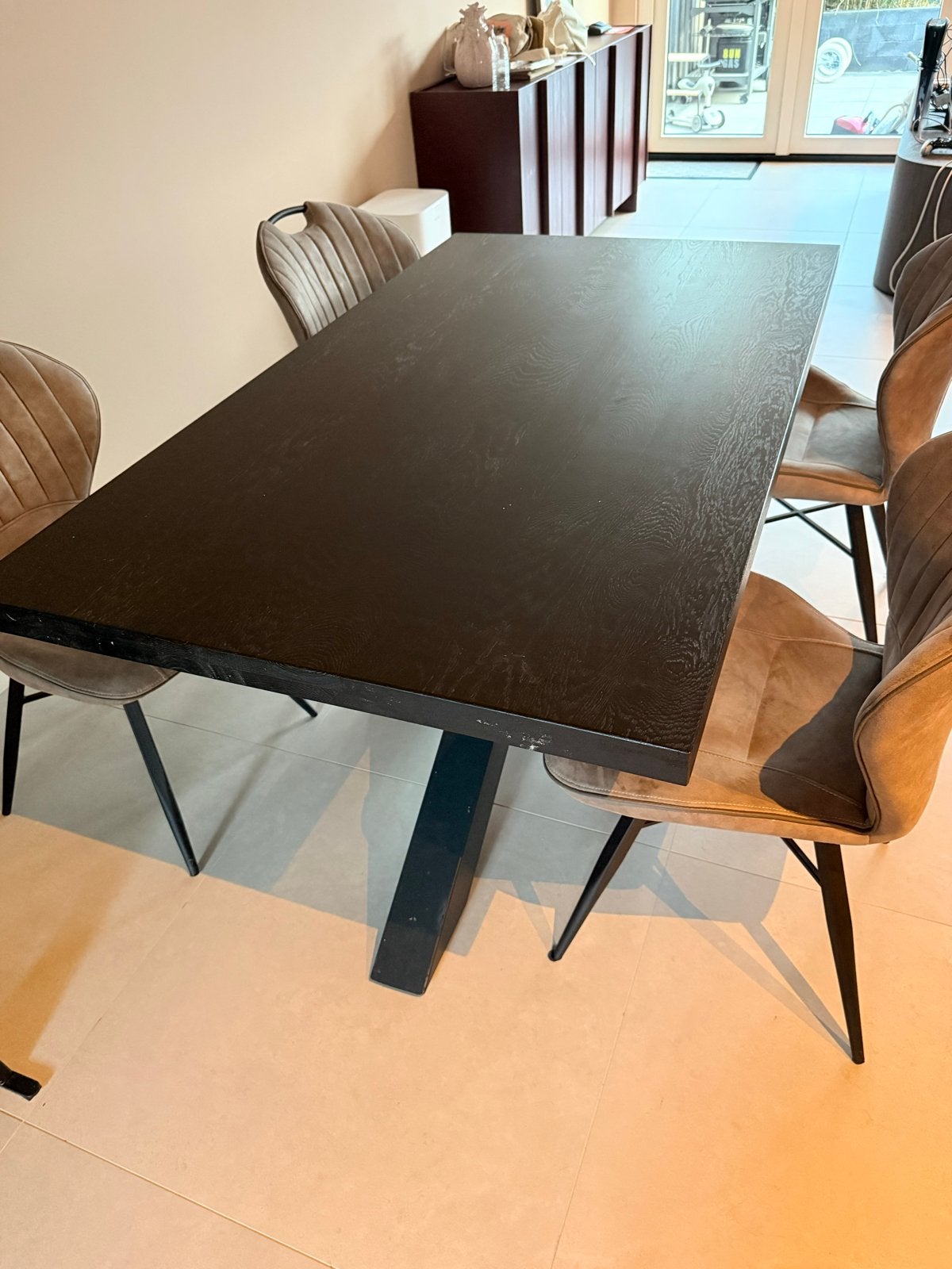 Pronto Wonen Eettafel 140cm - Gebruikt, nog prima!, Ophalen, 100 tot 150 cm, 50 tot 100 cm, Zo goed als nieuw