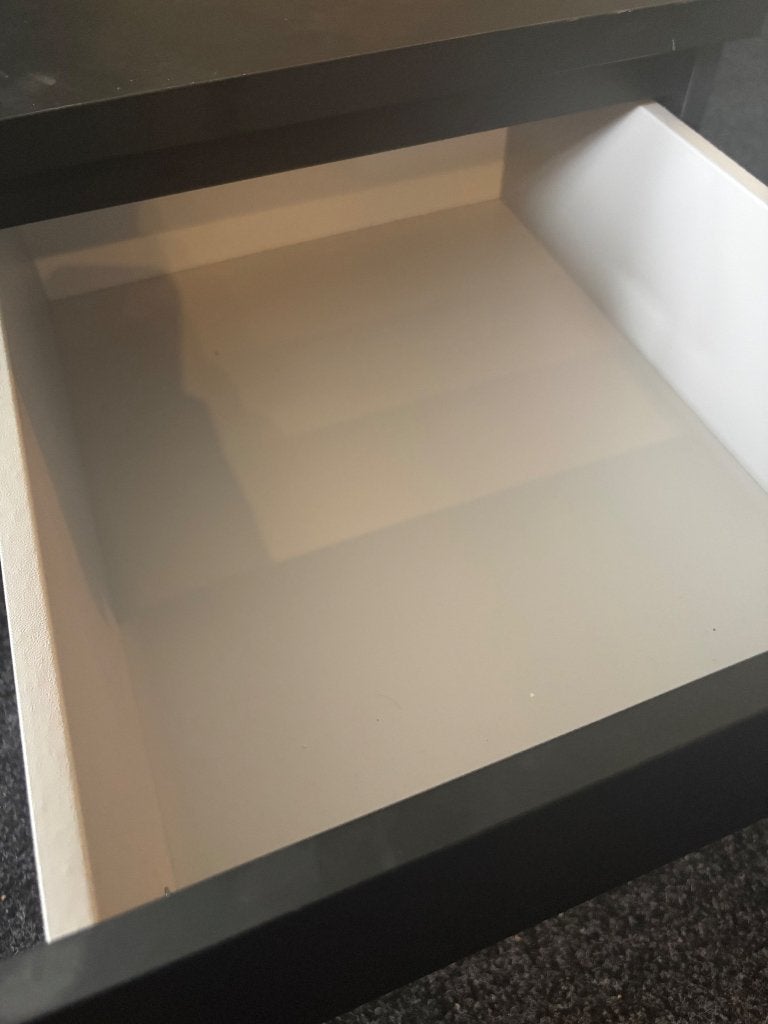 Nachtkastje 2x, Ophalen, Zo goed als nieuw, Minder dan 45 cm, 55 tot 70 cm