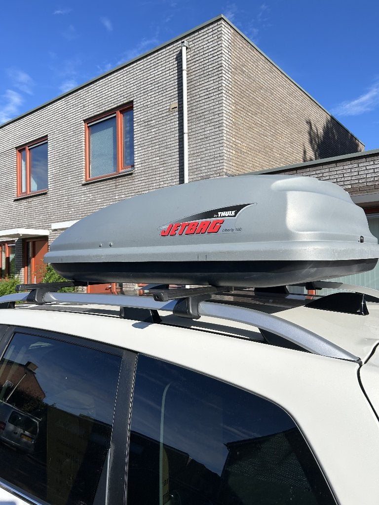 Dakkoffer Thule incl. universele dragers, Auto diversen, Ophalen, Gebruikt