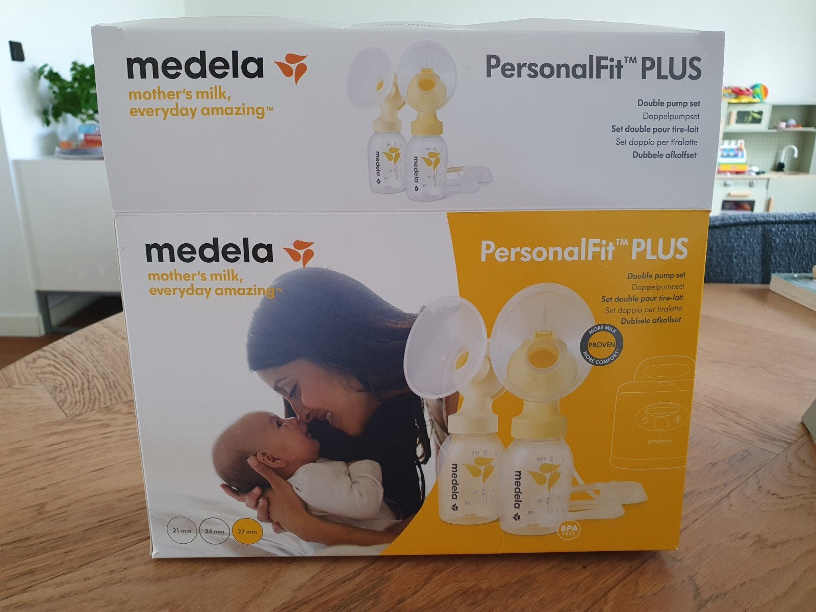 Medela PersonalFit Plus Dubbele Afkolfset doublet pump set, Ophalen, Zo goed als nieuw