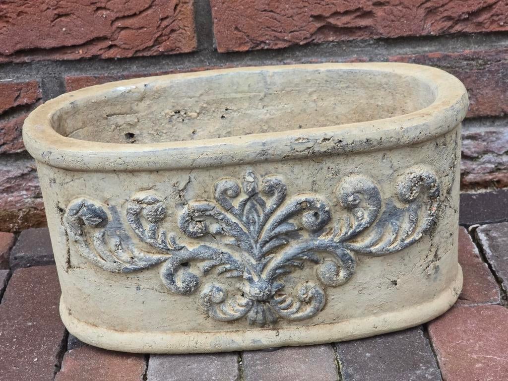 Prachtige Art Nouveau Franse vintage jardiniere €20, Minder dan 30 cm, Rond, Ophalen of Verzenden, Binnen