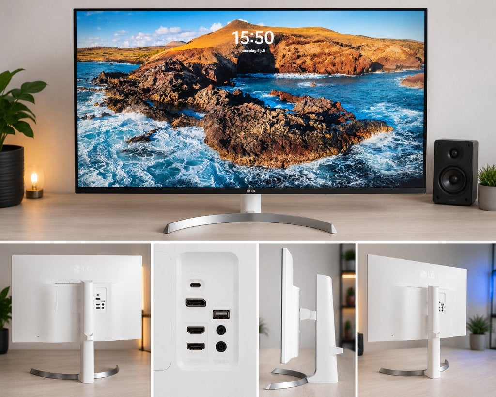 LG 32UD89 32" 4K UHD IPS Monitor|USB-C|HDR|FreeSync|Topstaat, Computers en Software, Monitoren, Gaming, In hoogte verstelbaar