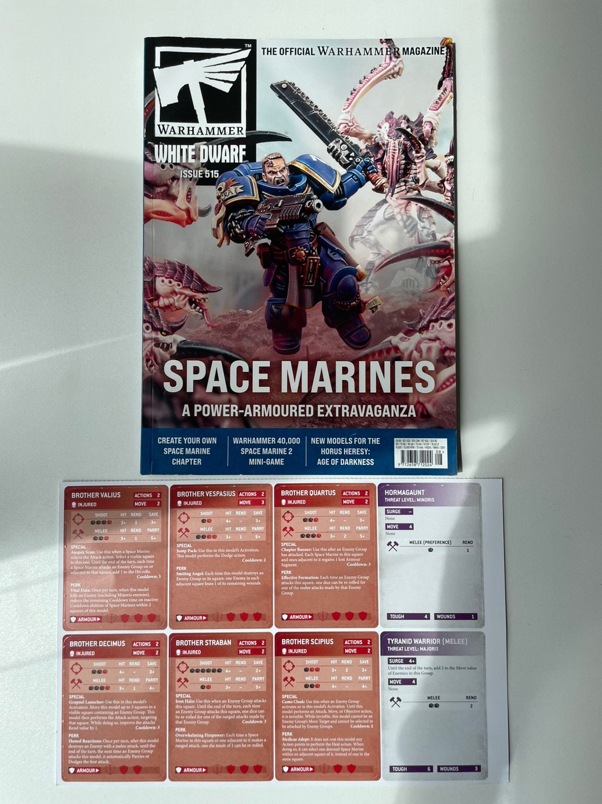 White Dwarf 515 inclusief Space Marine cards, Ophalen of Verzenden, Zo goed als nieuw