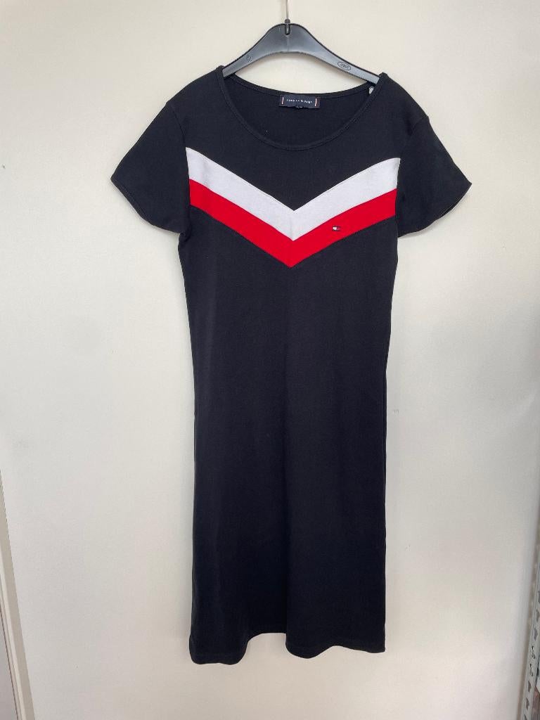 Tommy Hilfiger t-shirtjurk donkerblauw chevronpatroon XS/S, Kleding | Dames, Contact.nl@service.tommy.com, Blauw, Danzigerkade 165, 1013 AP, Amsterdam