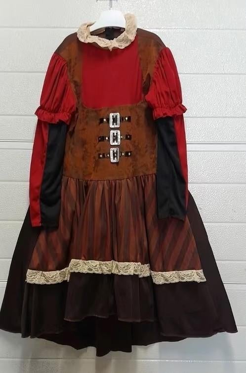 carnaval kleding zorro - rok - hippie broek vestje jurk, Kinderen en Baby's, Ophalen of Verzenden, Gebruikt, 134 t/m 140, Jongen of Meisje
