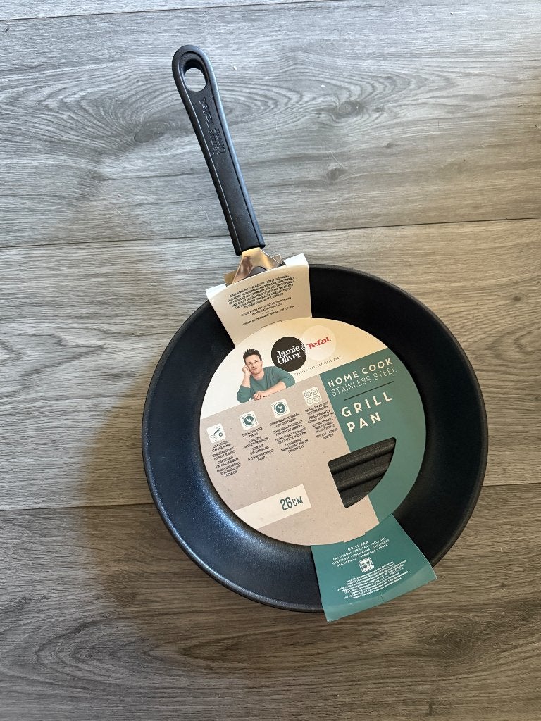 Tefal jamie oliver grill pan 26cm, Huis en Inrichting, Keuken | Potten en Pannen, Ophalen of Verzenden, Nieuw, Overige typen, Tefal
