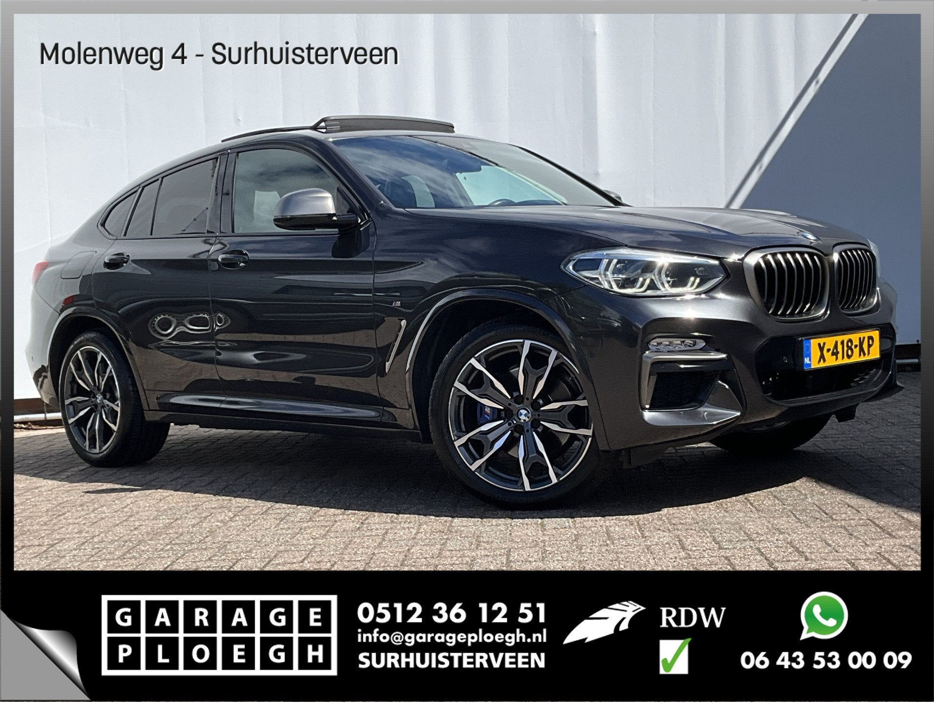 BMW X4 M40i High Executive HUD Memory Pano.dak H/K M-Sport, Auto's, Automaat, 1800 kg, Gebruikt, Euro 6