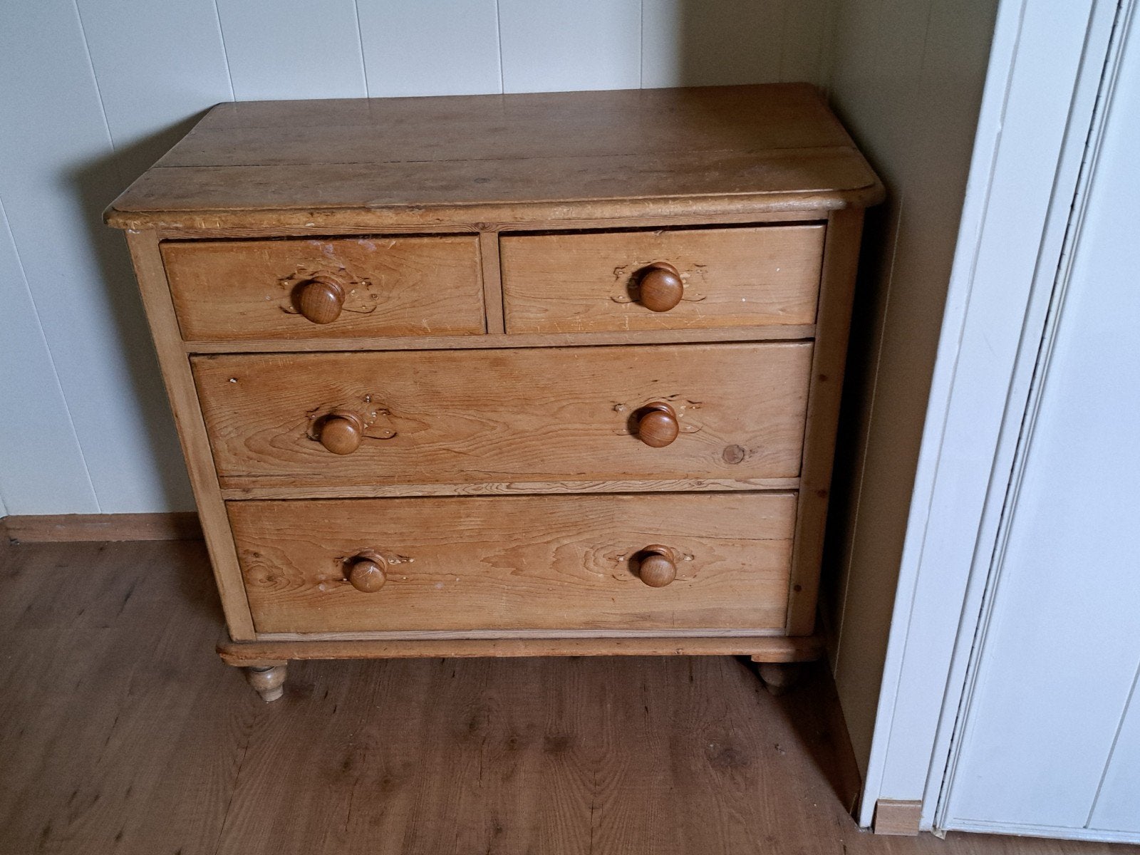 geloogd grenen kastje, Huis en Inrichting, Kasten | Ladekasten, 3 of 4 laden, Minder dan 100 cm, 25 tot 50 cm, 50 tot 100 cm