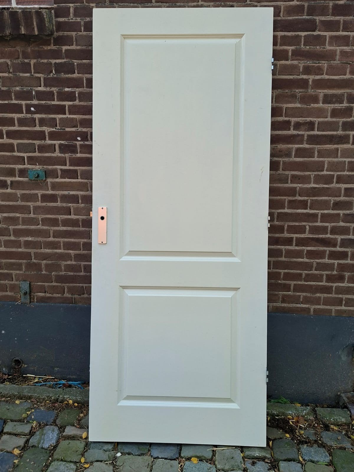 paneeldeur met 2 panelen, 82,5 x 201,0 cm nette staat, Ophalen, Zo goed als nieuw, Binnendeur, 200 tot 215 cm