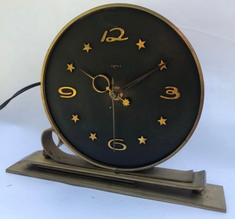 Prachtige AWU Art Deco pendule - perfecte verzamelaars cond., Antiek en Kunst, Antiek | Klokken, Ophalen of Verzenden