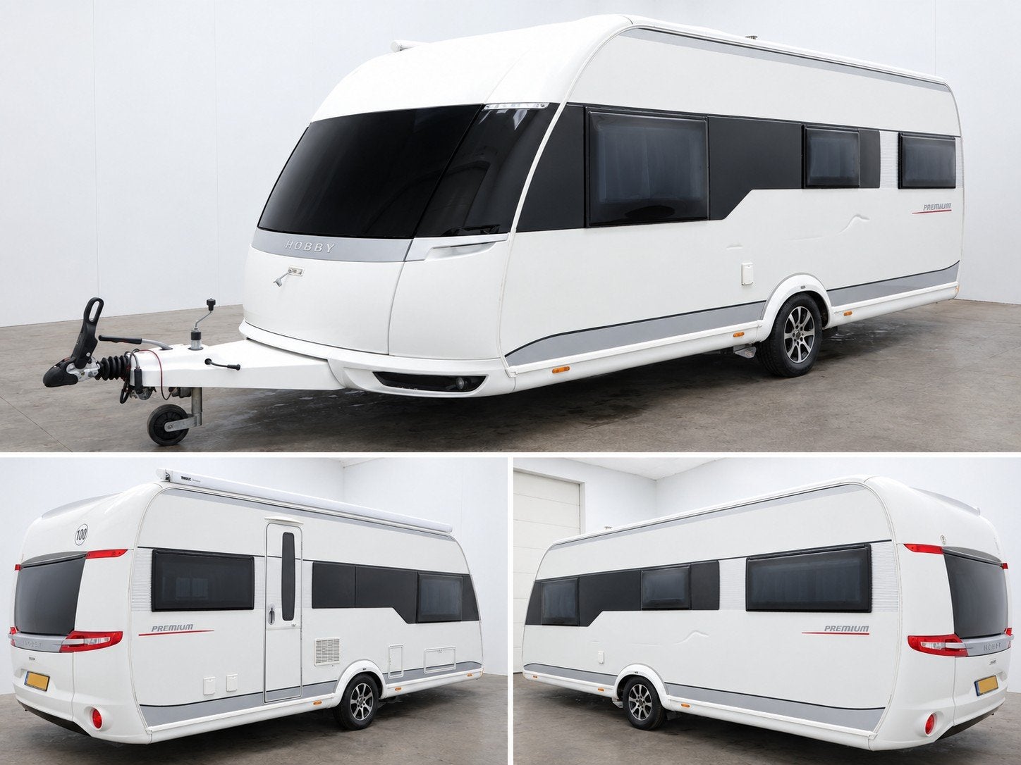 hobby 560 premium 2015 5 pers stapelbed mover airco luifel, 2 aparte bedden, Rondzit, Hobby, 7 tot 8 meter
