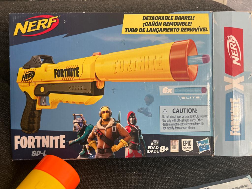 NERF Fortnite SP-L Blaster met afneembare loop, Ophalen of Verzenden, Zo goed als nieuw, Jongen of Meisje