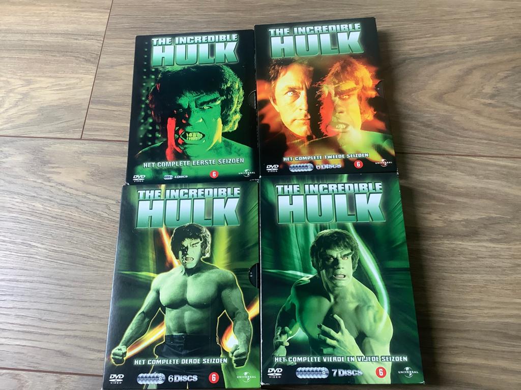 The Incredible Hulk complete serie, seizoen 1 t/m 5, NLO, Vanaf 12 jaar, Ophalen, Zo goed als nieuw