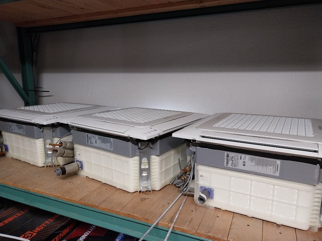 WINDFREE - Samsung plafond airco, Witgoed en Apparatuur, Airco's, Ophalen, Plafondventilator, 3 snelheden of meer, Zo goed als nieuw