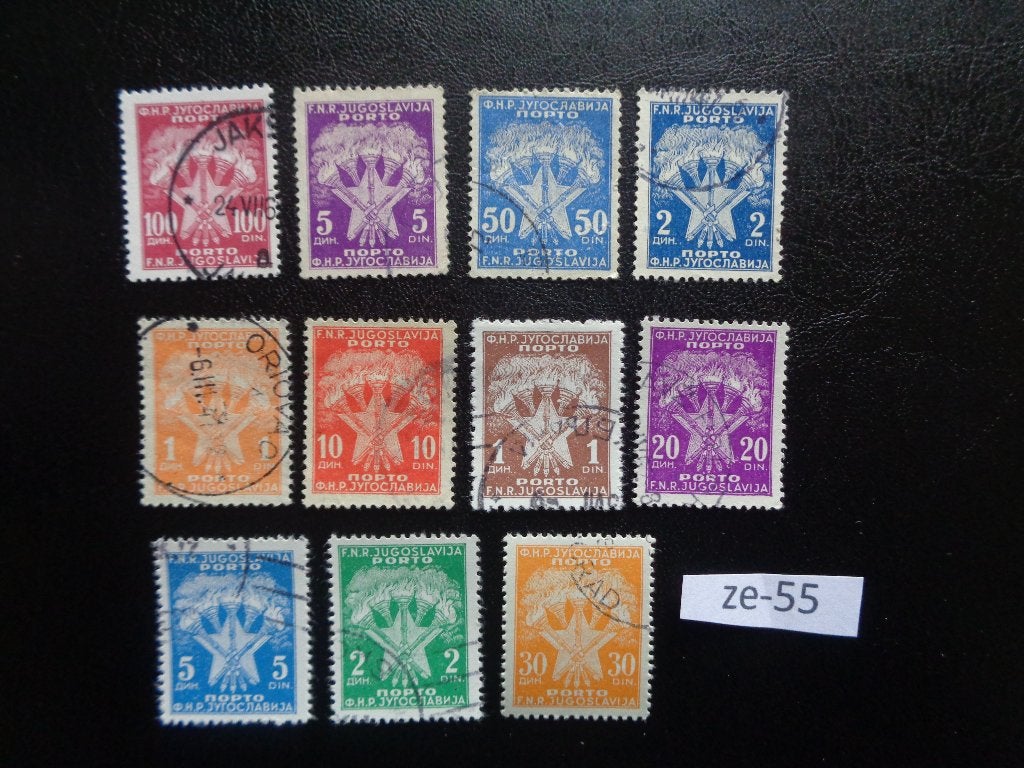 joegoslavie - porto zegels 1946/1962 (ze-55), Ophalen of Verzenden, Joegoslavië, Gestempeld