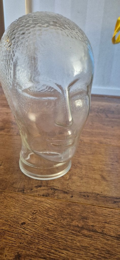 Glazen hoofd, Antiek en Kunst, Ophalen of Verzenden