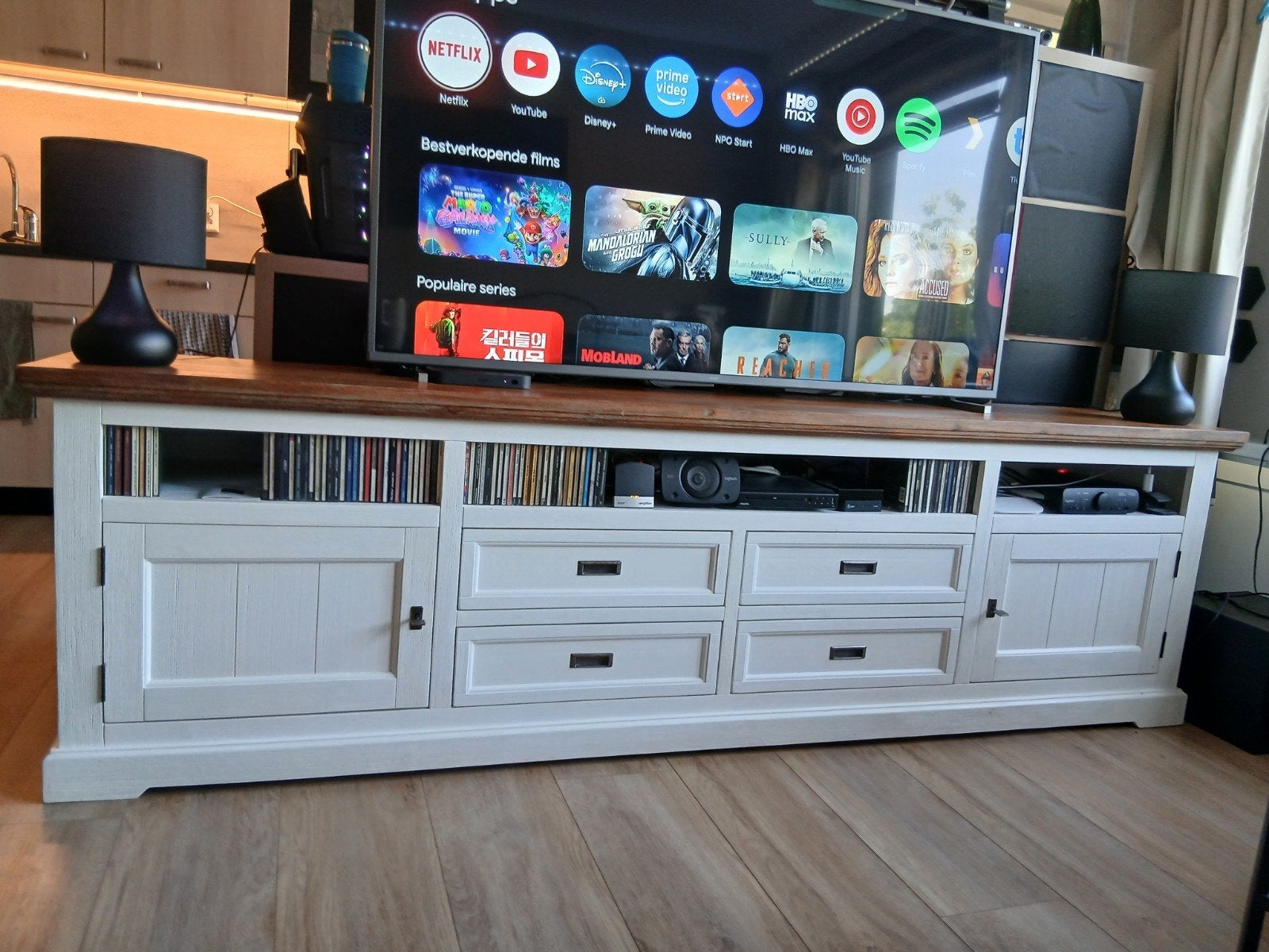 degelijke tv kast, Ophalen, Gebruikt, 25 tot 50 cm