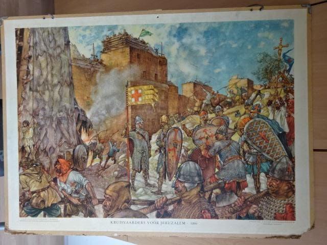 schoolplaat, Ophalen, Geschiedenis
