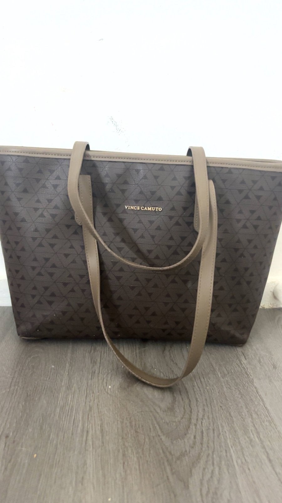 Bruine Vince Camuto tas - Ideaal voor school, Ophalen of Verzenden, Gebruikt, Bruin, Shopper