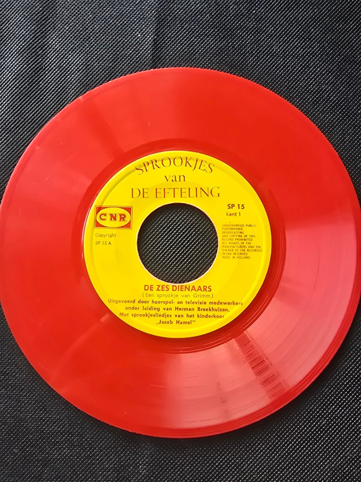 Efteling Sprookjes Vinyl - De Zes Dienaars (50+ jaar oud), Ophalen of Verzenden
