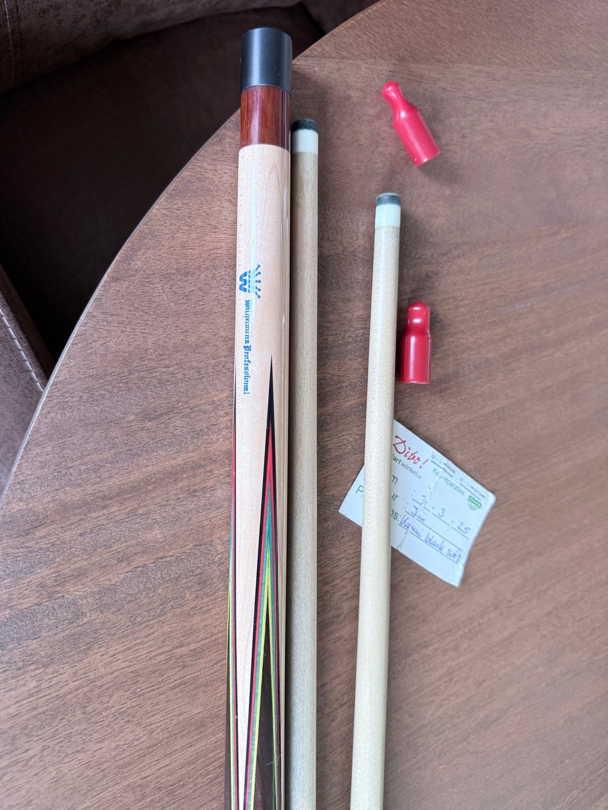 Biljartkeuen en shafts - Wilhelmina Professional & Buffalo, Sport en Fitness, Ophalen of Verzenden, Gebruikt, Keu of Ballen