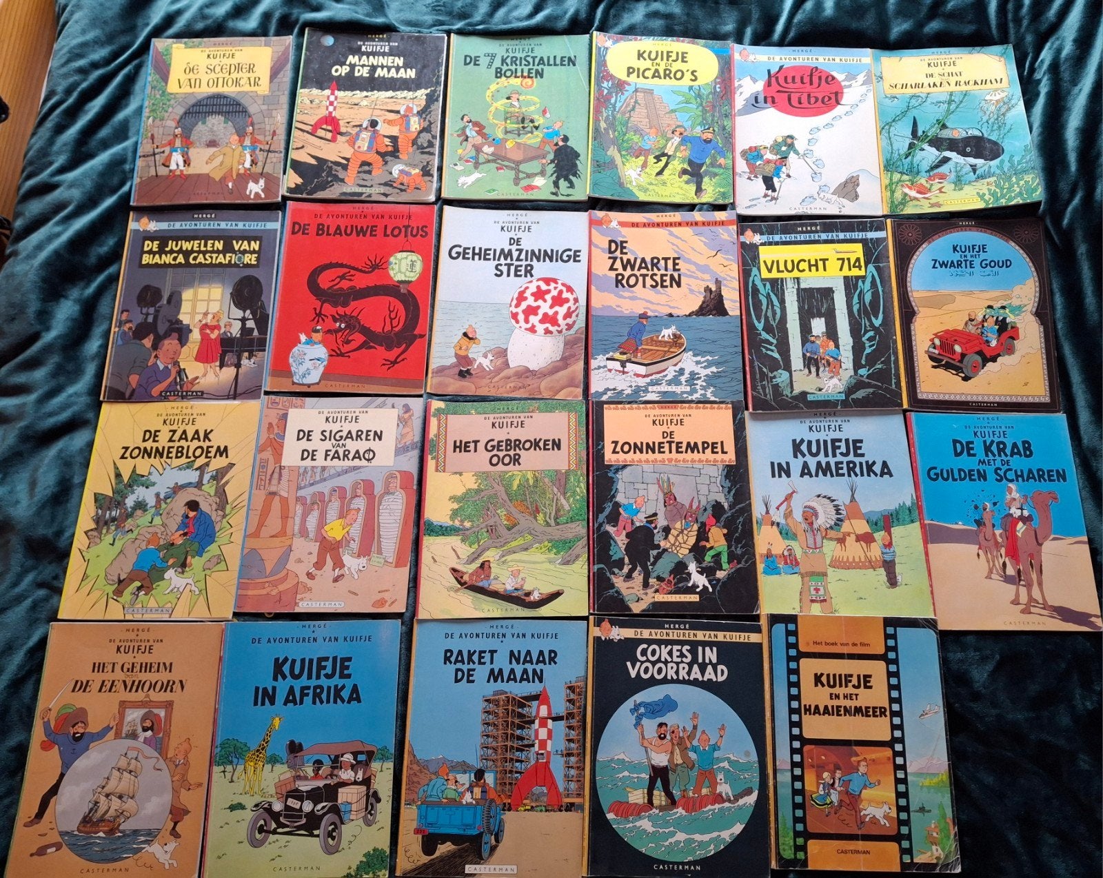 23x  kuifjeboek, Eén stripboek, Ophalen of Verzenden, Gelezen