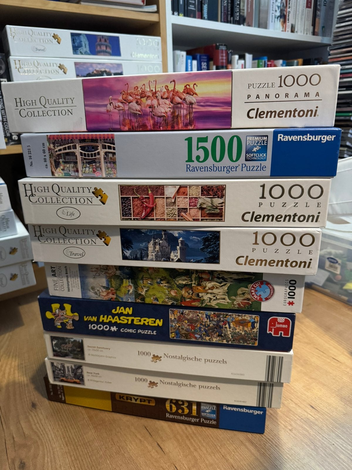 Puzzels (diverse), Hobby en Vrije tijd, Denksport en Puzzels, Ophalen, 500 t/m 1500 stukjes, Zo goed als nieuw