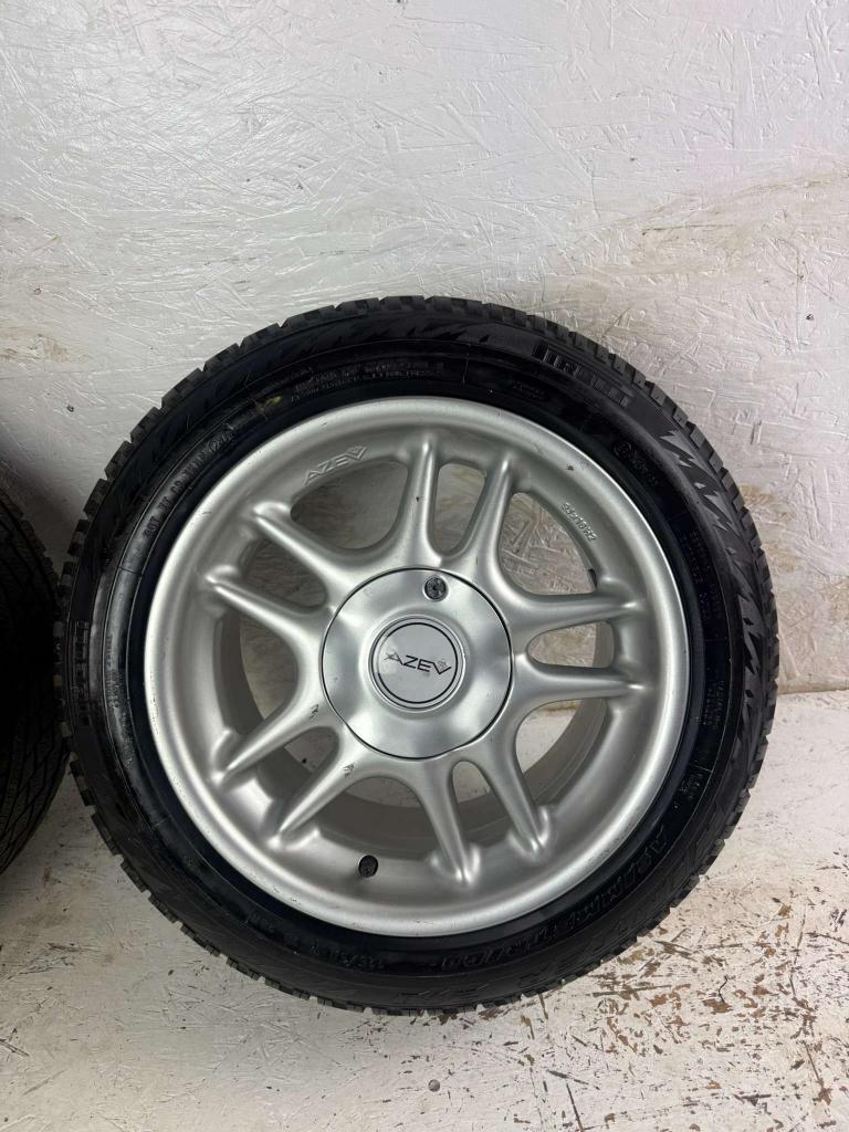 Originele Porsche 944 993 911 16" 5x130 winterset breedset, Niet ingevuld, Gebruikt, 16 inch, Banden en Velgen