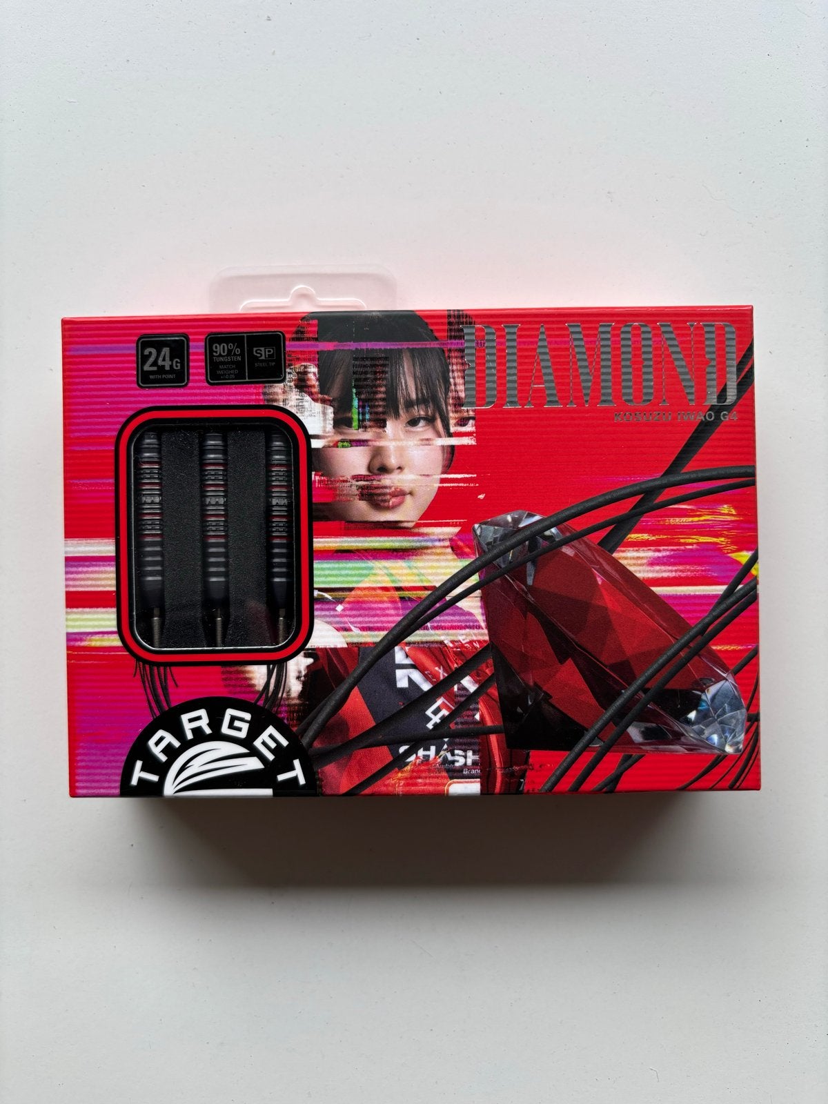 Target japan dartpijlen Kosuzu Iwao Diamond 90% Tungsten 24g, Ophalen of Verzenden, Nieuw, Pijlen