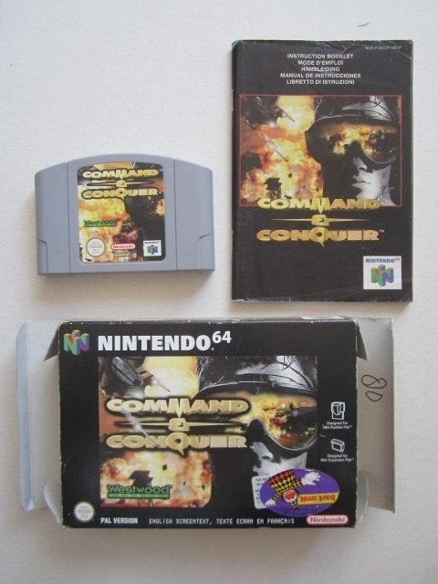 Command and Conquer N64 Nintendo 64, Spelcomputers en Games, Games | Nintendo 64, Gebruikt, 1 speler, Ophalen of Verzenden, Vanaf 3 jaar