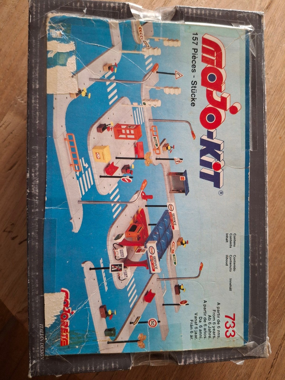 Mojo-Kit 733 Wegenset met Esso tankstation, Ophalen of Verzenden, Gebruikt, Jongen of Meisje