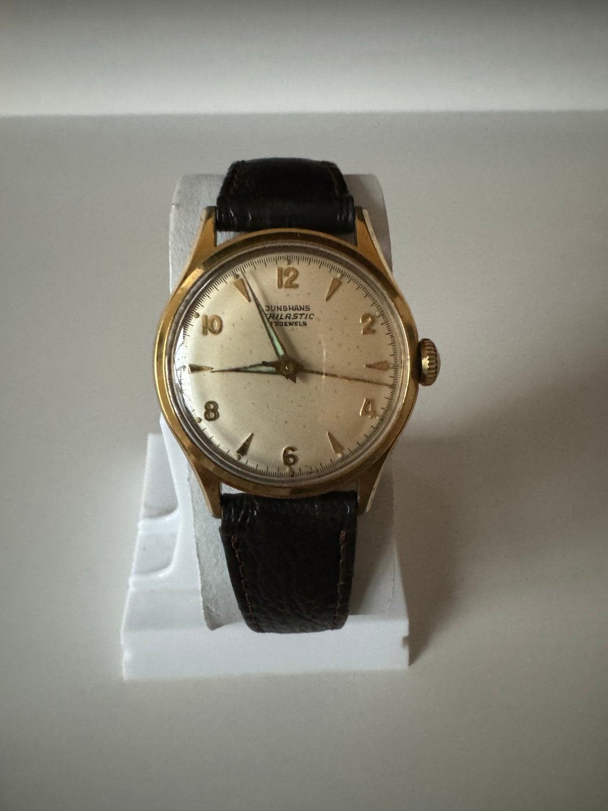Junghans Trilastic Polshorloge - Vintage Herenhorloge, Ophalen of Verzenden