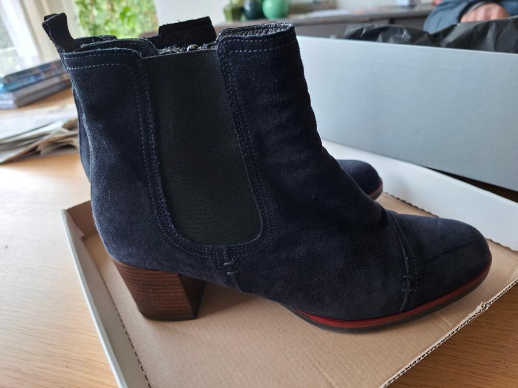 Enkellaarsje, donkerblauw, Ophalen of Verzenden, Zo goed als nieuw, Blauw