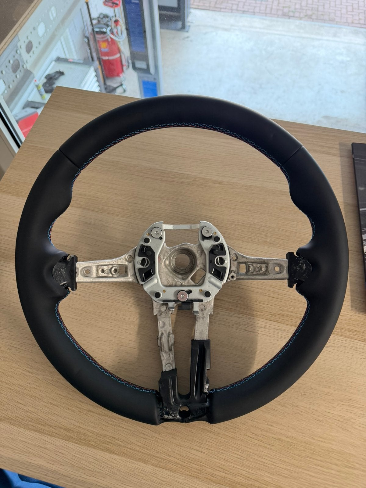 BMW M-sport leder stuurwiel met M-stiksels., Verzenden, Nieuw, BMW