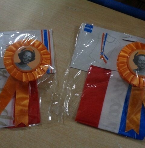 PARTIJ SJERP ROOD WIT BLAUW + ORANJE ROZET BEATRIX, ., Nieuw, Ophalen of Verzenden, .